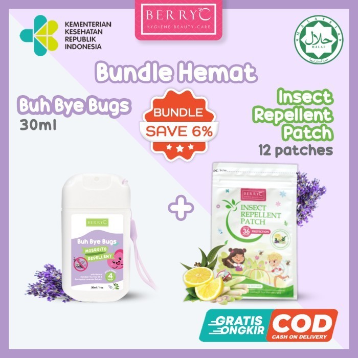 

BerryC Bundle Pack Lawan Nyamuk dengan Insect Repellent Spray & Patch