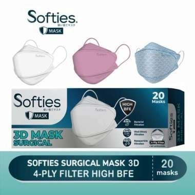 

Masker Softies 3D surgical Box 20's Model KN94