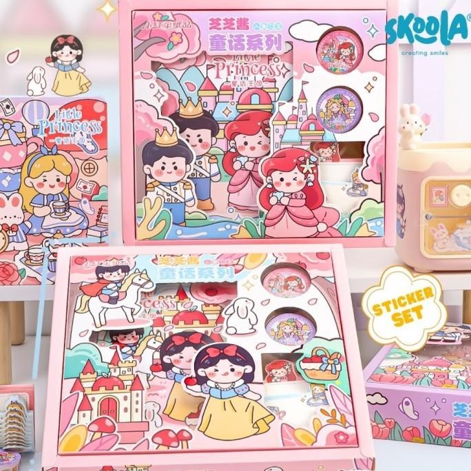 

Skoola Stationery Sticker Set Notebook Washi Tape Anak Perempuan- Hime
