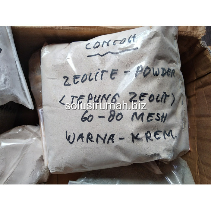 +++++] TEPUNG ZEOLITE POWDER 60 80MESH WARNA KUNING CREAM 1kg