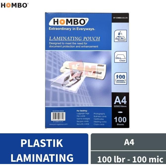 

Shipping Plastik Laminating Film Hombo A4 Ukuran A4 100 Micron Update 2024