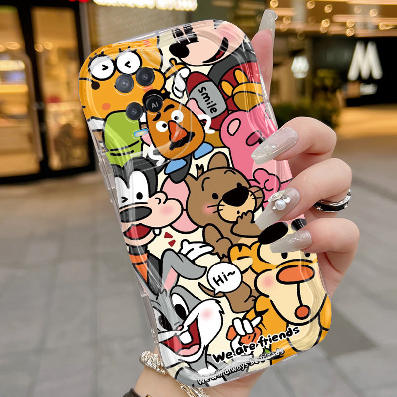 Casing Hp OPPO A54 4G Case Snoopy pola HP kasingg Casing tekstur lembut silikon softcase batas gelom