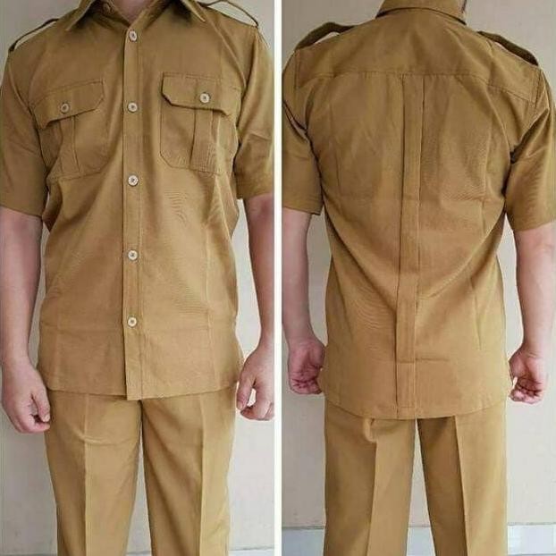 Seragam Pns Seragam Pemda Pria Khaki Muda Baju Guru