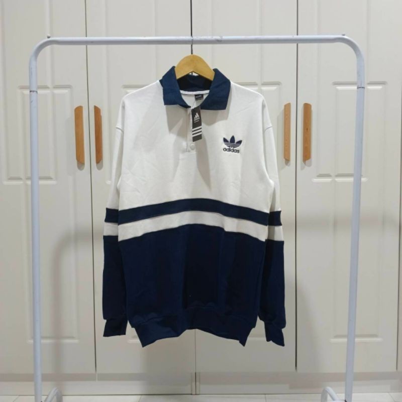 [NMDS COMPANY] PREMIUM CREWNECK Adidas Polo Rugby Crewneck Sweatshirt Pria