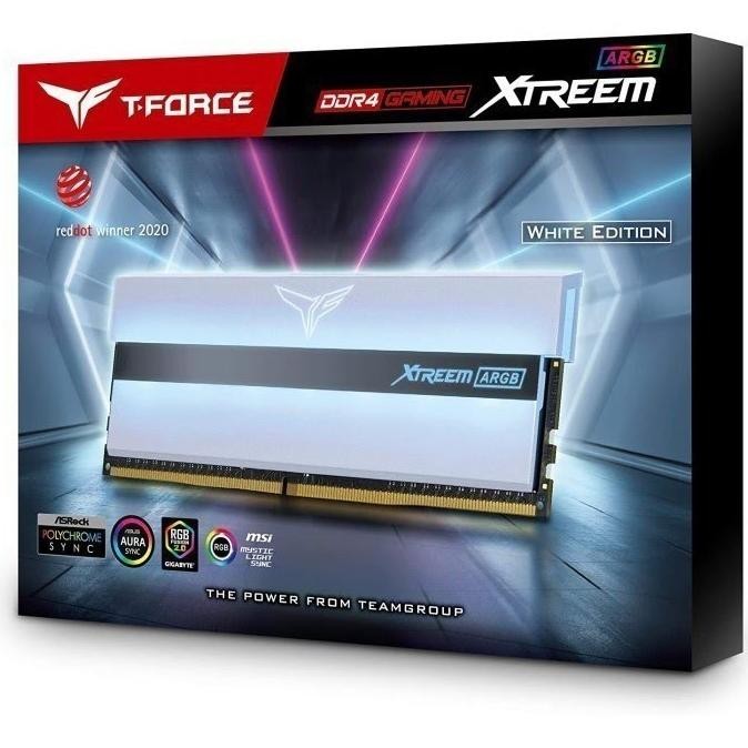 Team T-Force XTREEM ARGB 32GB 2x16GB 3600Mhz Ram PC - White