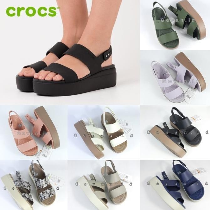 Crocs Broklyn Wedges/Sepatu Sandal Crocs/Crocs Wanita Original