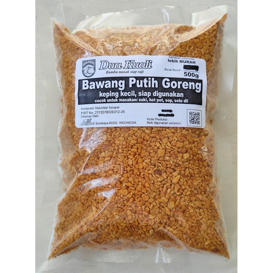 

FREE ONGKIR Dua Kuali Bawang Putih Goreng Cincang Keping Kecil