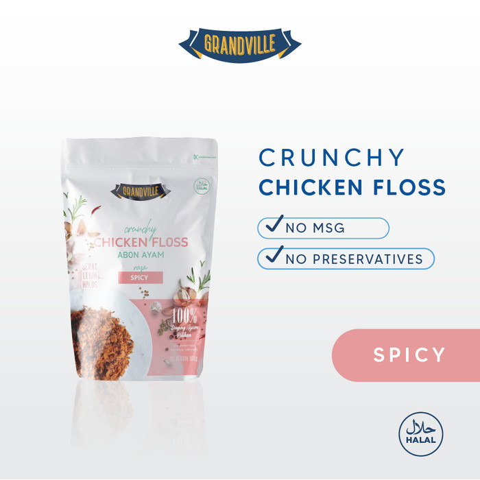 

OBRAL [PREMIUM] Grandville Abon Ayam Crunchy Single Pack Spicy