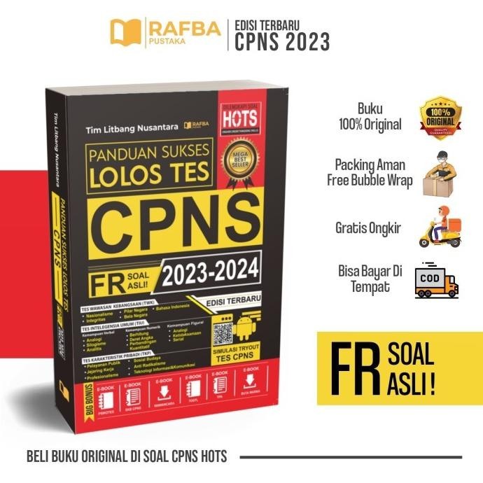 

BUKU CPNS FR SOAL ASLI | PANDUAN SUKSES LOLOS TES CPNS TERBARU 2023