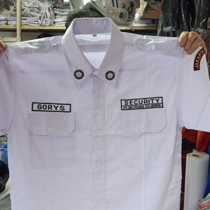 Seragam Setelan Pdh Security + Emblem