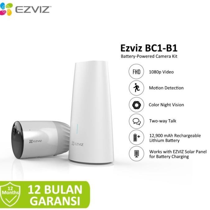 EZVIZ SMART WIFI HOME BATT CAM KIT/CS-BC1-B1 CAMERA CCTV WIRELESS