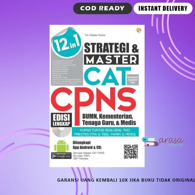 

BUKU CPNS STRATEGI & MASTER CAT CPNS EDISI LENGKAP 12 IN 1