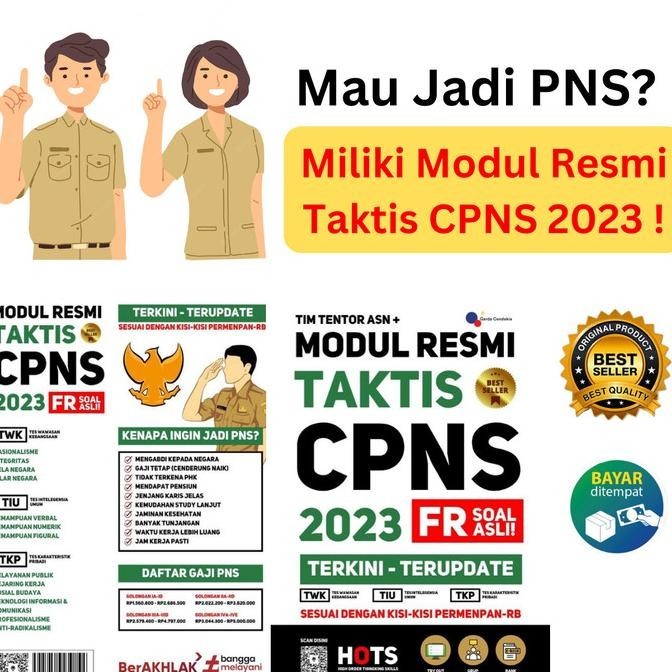 

Buku CPNS 2023 Modul Resmi Taktis CPNS 2023 Soal FR Asli Terupdate