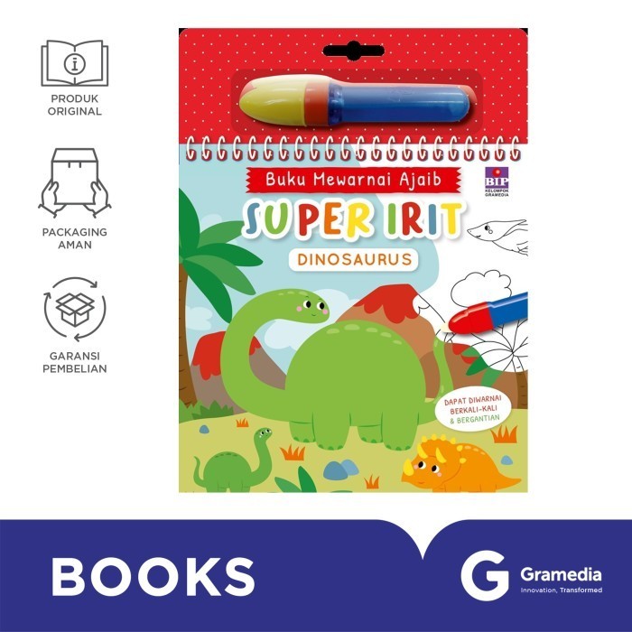 

Buku Mewarnai Ajaib Super Irit: Dinosaurus