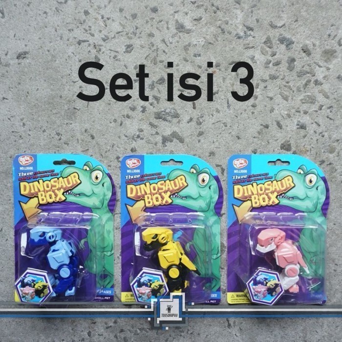 Beast Box Trex Set Dinosaurus Box Robot Kotak Kubus Transformer Dino