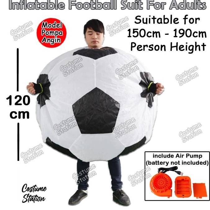 Kostum Sepak Bola / Costume Football Soccer angin dewasa