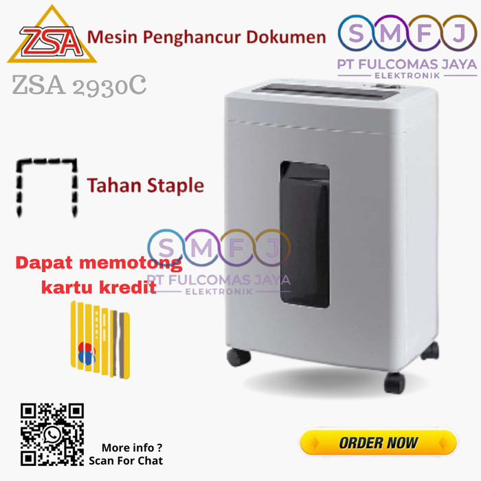 

ZSA 2930C Micro Cut Mesin Penghancur Kertas Paper Shredder 2930 C