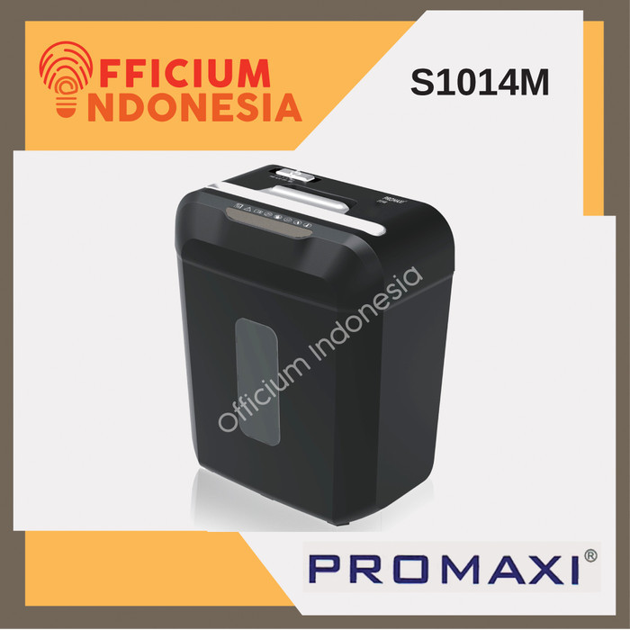 

Shredder Promaxi S1014M Micro Cut Penghancur Kertas Kartu Kredit ORI