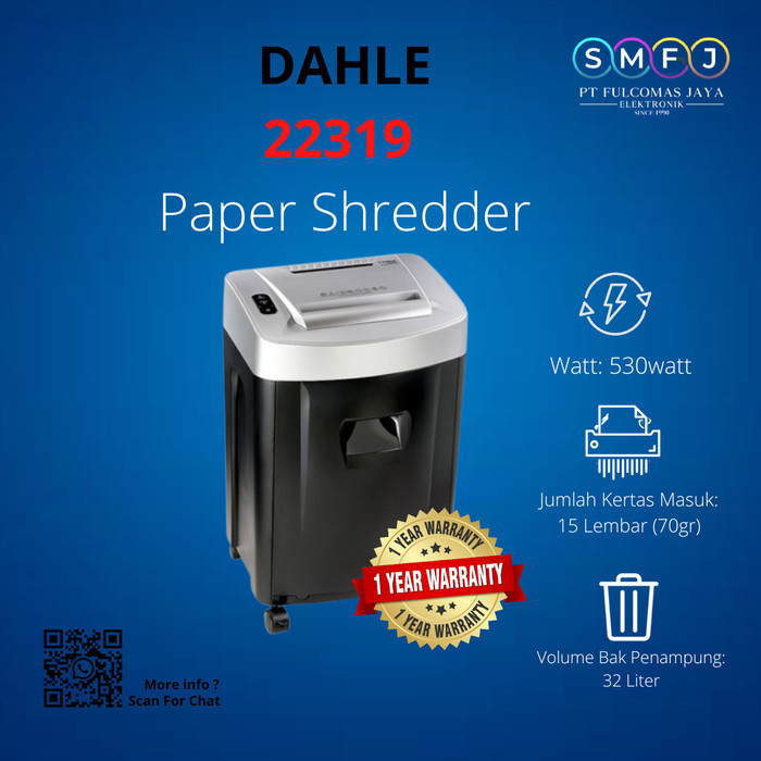 

Mesin Penghancur Kertas Dahle 22319 Document Paper Shredder