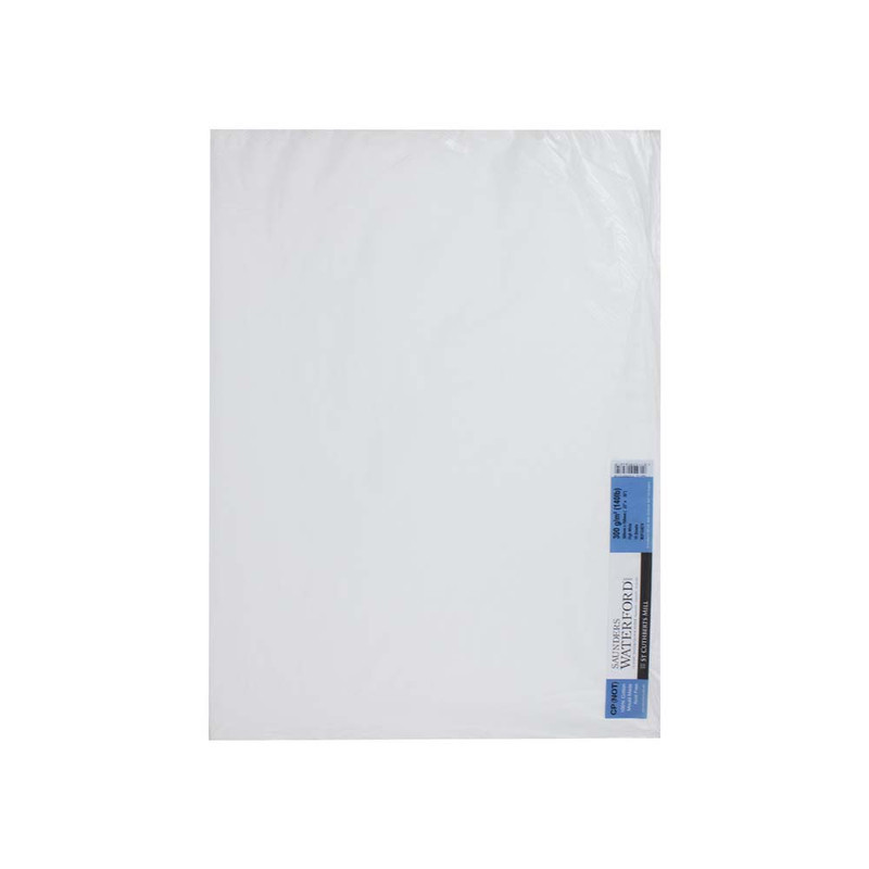 

St Cuthberts Mill Saunders Waterford Cold Pressed High White (4 Deckle Edges) 560X760Mm 300G