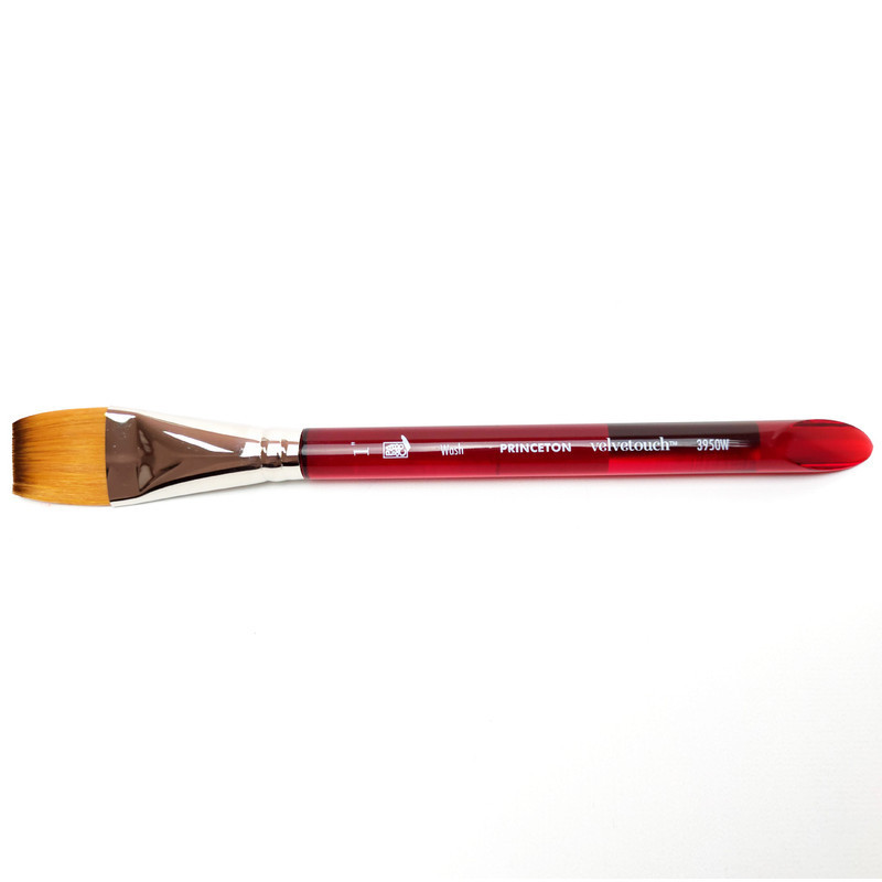 

Princeton Velvetouch Synthetic Short Handle Wash Sz 1 In