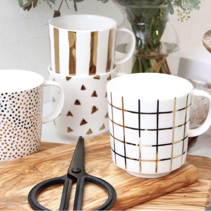 Saint James Mug Set 4Pcs Karen White Gold Cerac Cangkir St James