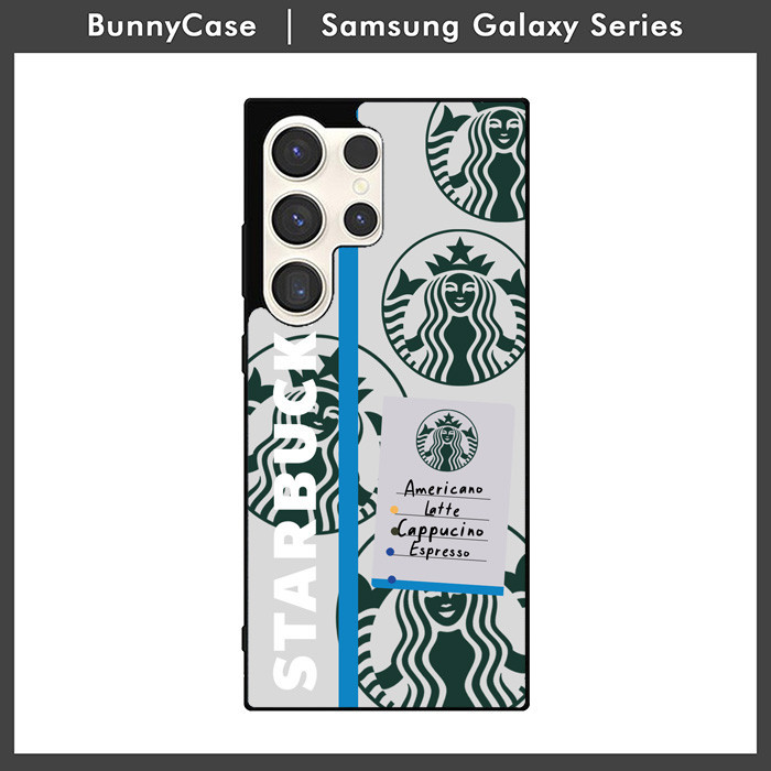 Case Casing Samsung Galaxy S24 S23 S22 S21 S20 Ultra Plus FE Starbucks Logo LZ0022