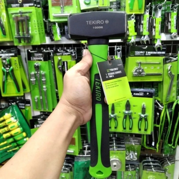 Tekiro Palu Batu 1 Kg Gagang Fiber / Stoning Hammer
