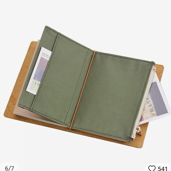 

Canvas Zipper Pouch For Travelers Notebook Size Passport