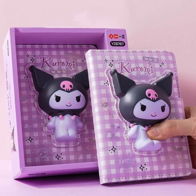 

Buku Diary Squishy Book Kawai Notebook Sanrio Agenda Kuromi Cinnamo