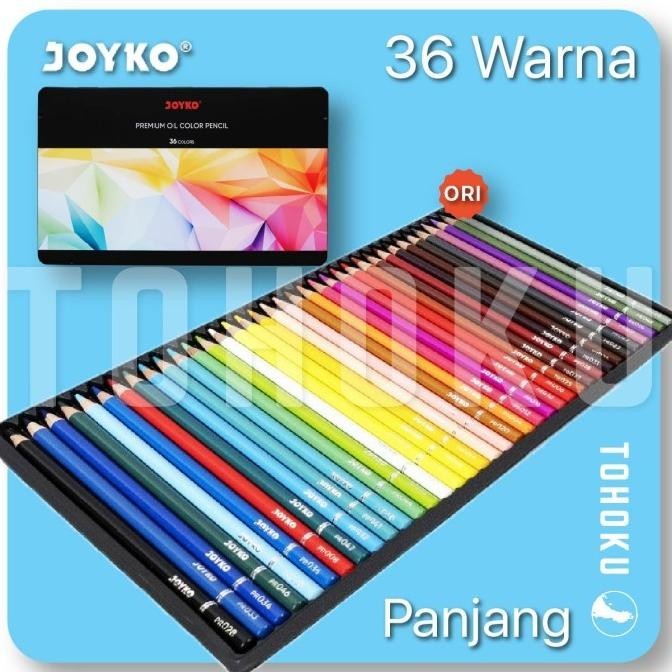 

(Pack Aman) Joyko - High Grade Oil Color Pencils (Pensil Warna Oil)