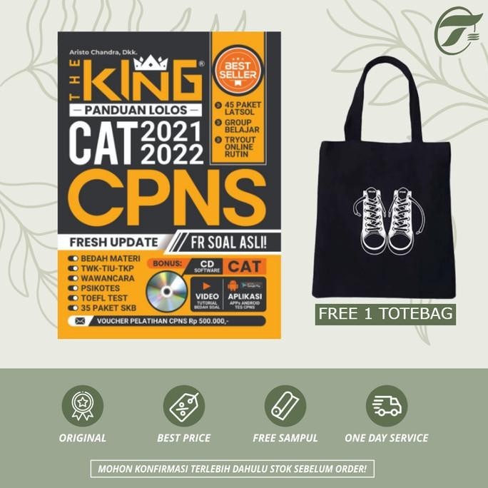 

THE KING PANDUAN LOLOS CAT CPNS 2021 - 2022 FREE TOTEBAG