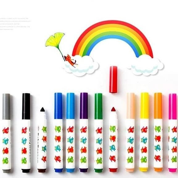 

Joan Miro Babyroo Washable Markers 24 Colors Spidol Warna Anak