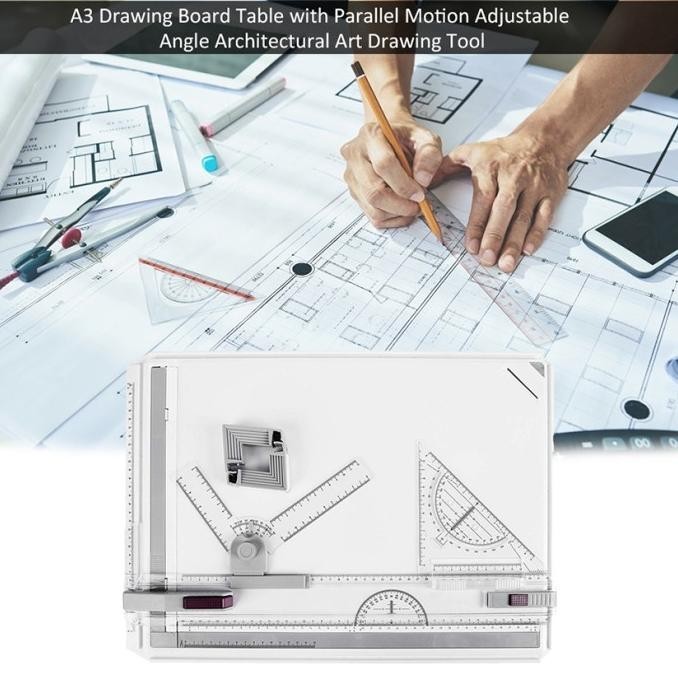 

Meja Gambar Arsitek A3 Professional Drawing Board Head