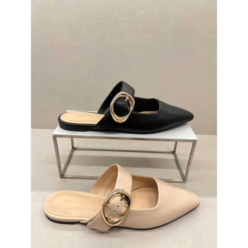 #1-70381024 Flat Mules - Jast[p] CK ORIGINAL COUNTER BUCKLE STRAP SEPATU SANDAL STORE AUTHENTIC ASLI