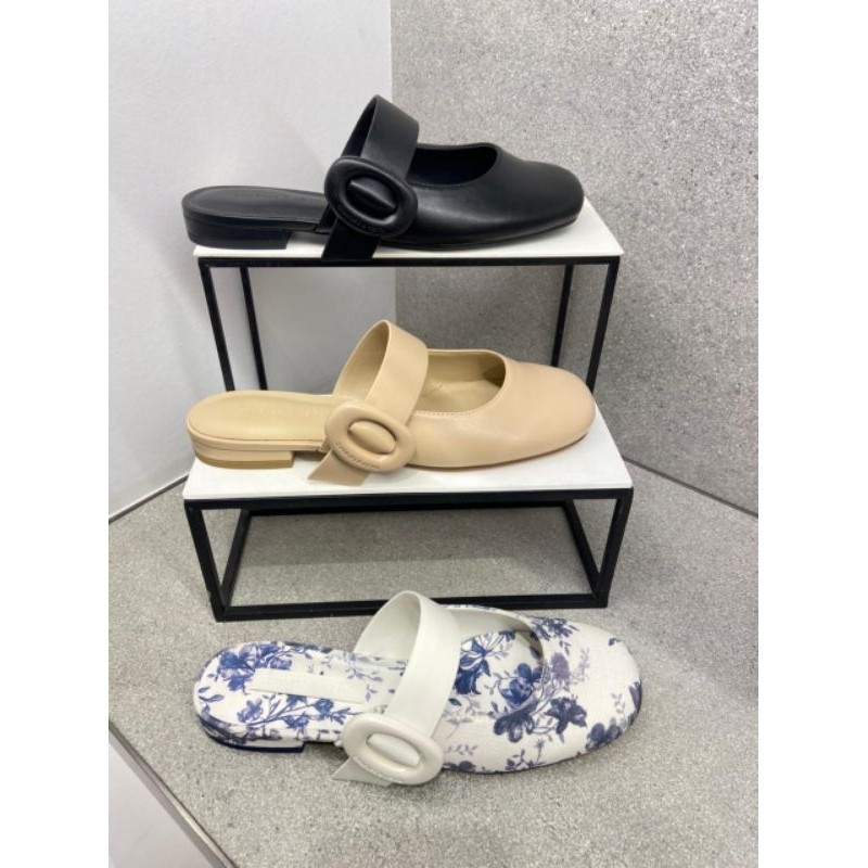 #1-70580224 Oval BUCKLE - Jast[p] CK ORIGINAL COUNTER FLAT MULES SEPATU SANDAL STORE AUTHENTIC ASLI 