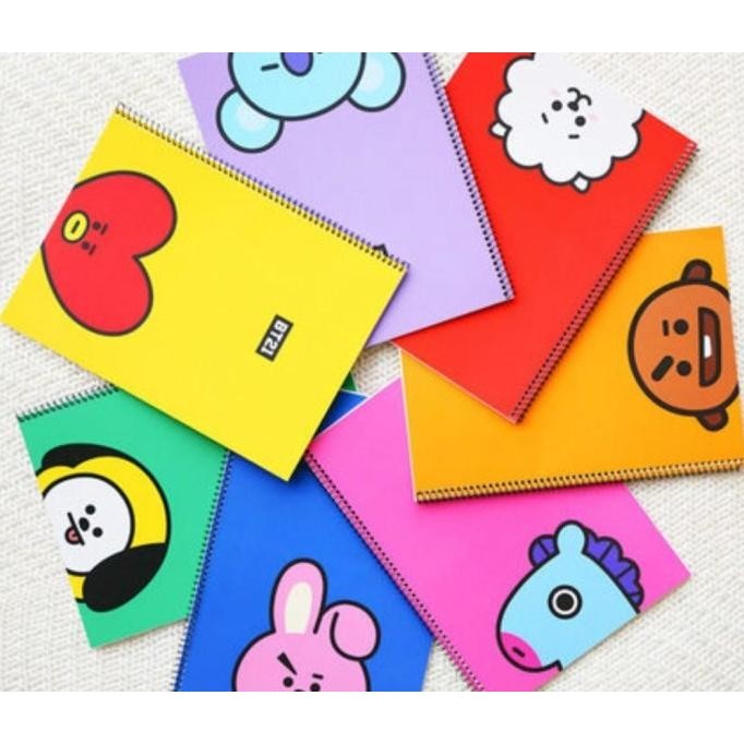

Official BTS Merchandise BT21 Note book TP