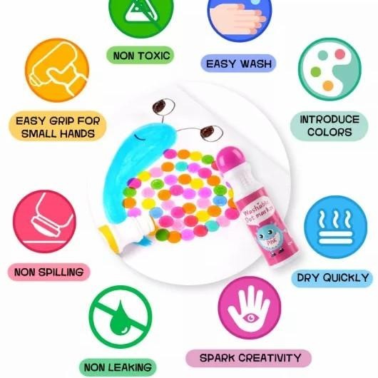 

Superdots Markers Spidol Dot Marker Anak Washable Non-Toxic