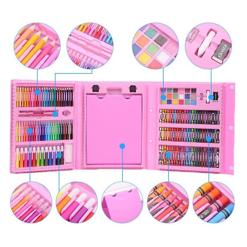 

Hot Sale SHENAR Pensil Warna Crayon Set Isi 208pcs/ Crayon set Macam Warna Cocok Menggambar Mewarnai Alat Menggambar Melukis Anak-anak Crayon Cat Air Pensil Sale