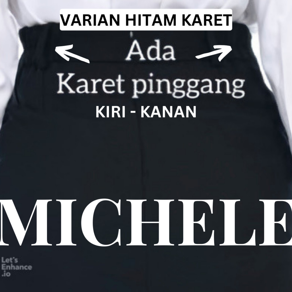 Promo Mega Sale 5.5 // Rok Kain Panjang Span Rempel Hitam - Biru Dongker - Navy Jumbo ada / Kerja