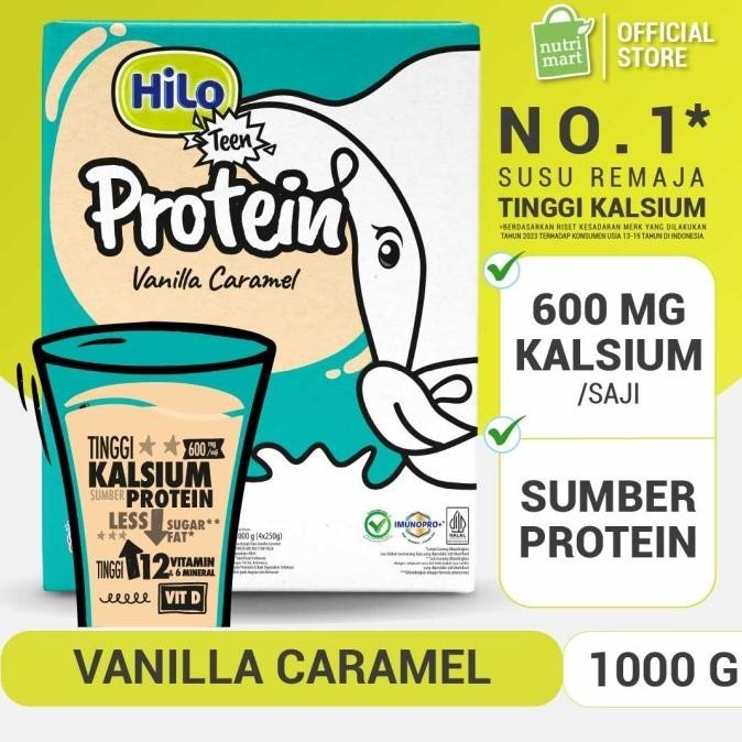 

HiLo Teen Vanilla Caramel 1000 gram - Susu Tinggi Kalsium