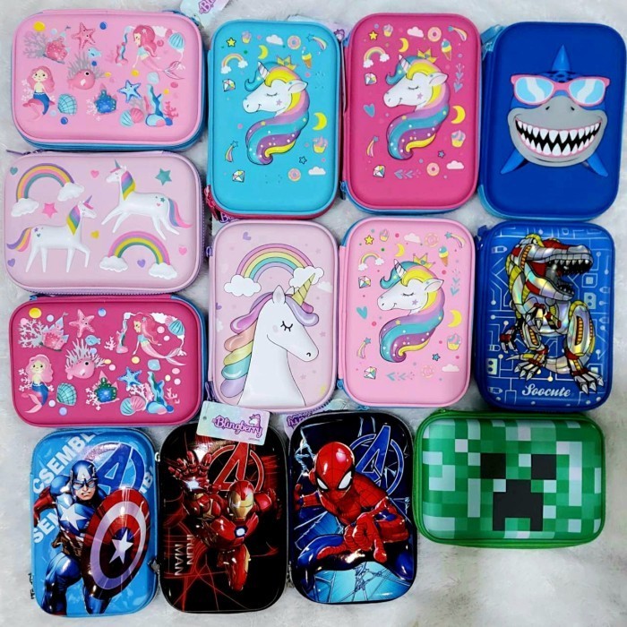 

KOTAK PENSIL UNICORN 3D TEMPAT PENSIL SMIGGLE UNICORN KADO ANAK