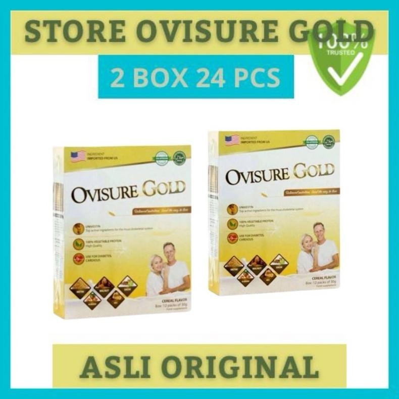 

PROMO TERBARUUU 2 BOX OVISURE GOLD SUSU OBAT VITAMIN TULANG DAN SENDI SYARAF KEJEPIT KERAM ORINAL AS 100% ORINAL