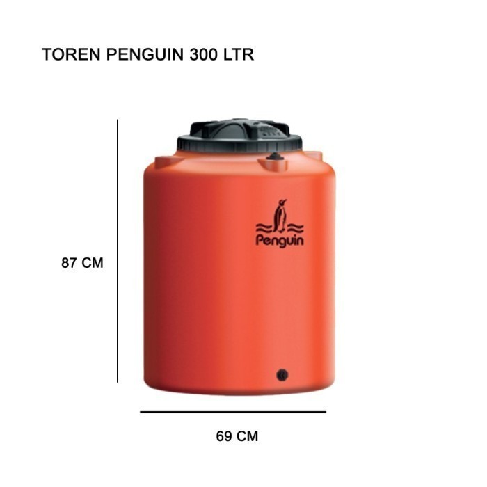 TANGKI / TOREN AIR PENGUIN 300 LITER TB32 X MPOIN EXCEL LUCKY PROFIL MURAH