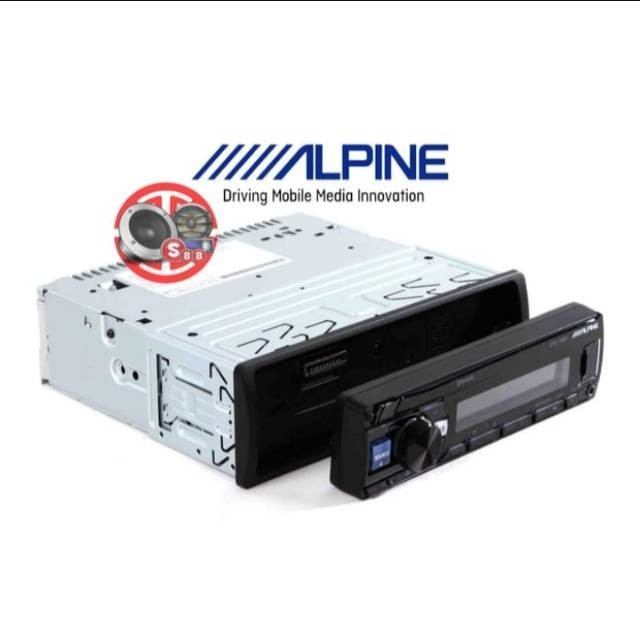 Single Din Alpine UTE-73EBT Digital Media Receiver FLAC Bass Engine