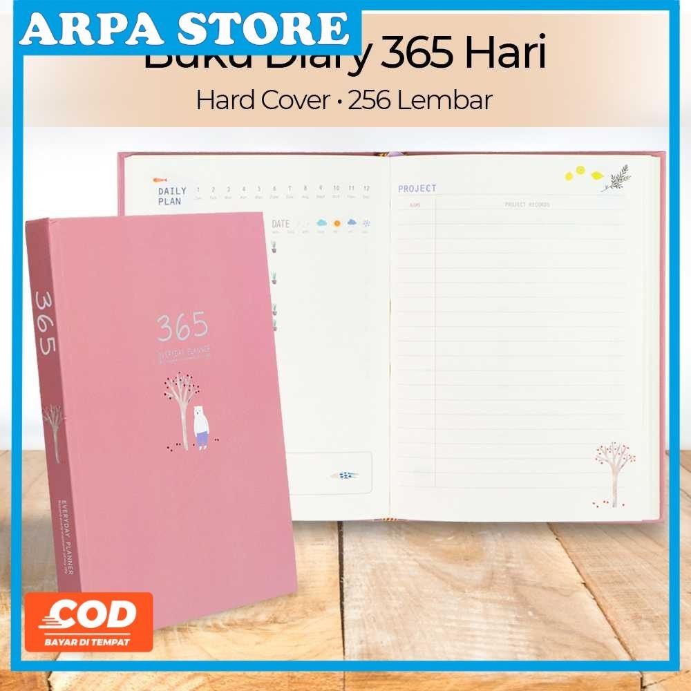 

DingDongTu Buku Diary 365 Hari Hardcover Agenda Planner Book - DDT-4083