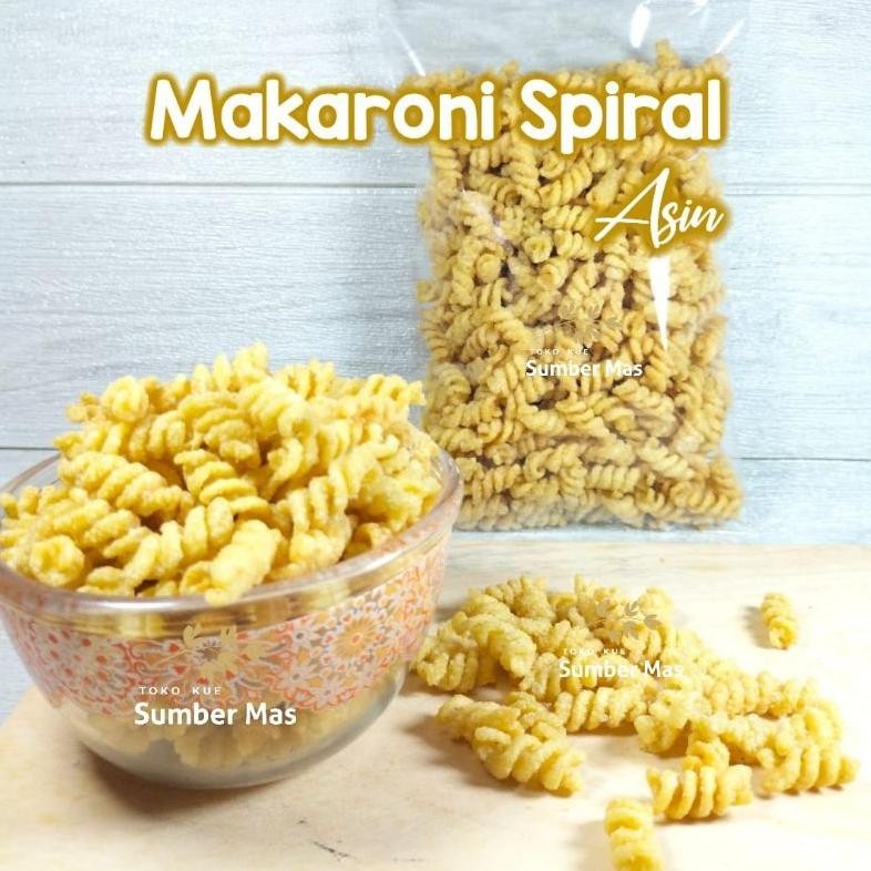 

MAKARONI SPIRAL ASIN 500gr / MACARONI SPIRAL /MAKRONI KILOAN