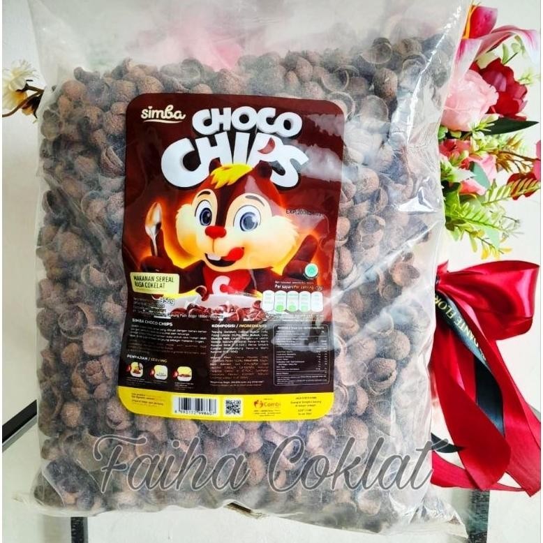 

Snack Simba Choco Chips 950gr / Simba Coklat dan Strawberry /Koko Crunch Merk Simba Coco chip Sereal Faiha Coklat berat 950gr