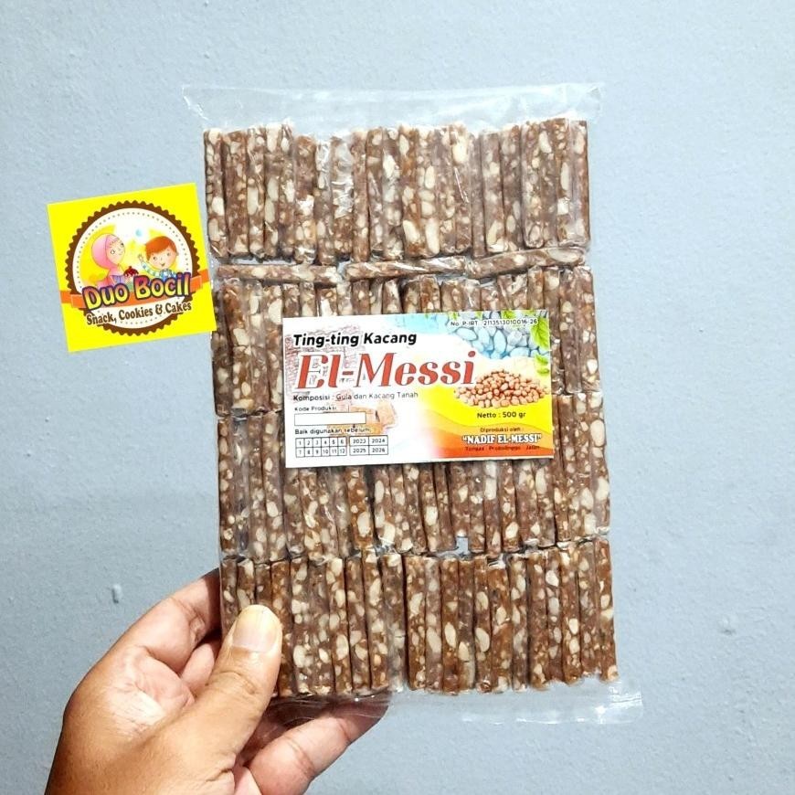 

Ting Ting Kacang Asli Probolinggo 500 Gram (tjap El-Messi) - Duo Bocil Snack