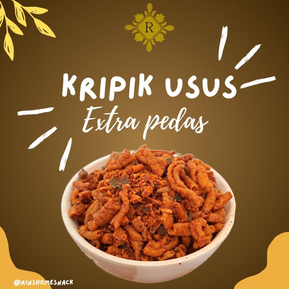 

Kripik Usus Ayam Gokil Extra Pedas Daun jeruk 1 kg